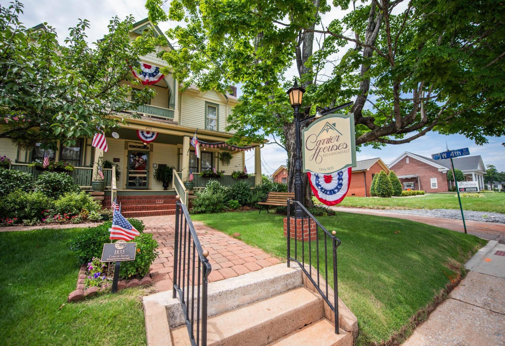 Carrier Houses Bed & Breakfast Rutherfordton Kültér fotó
